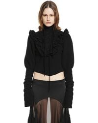 Ann Demeulemeester - Liva Cropped Sweater - Lyst