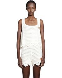 Chloé - Crochet Knit Cropped Top - Lyst
