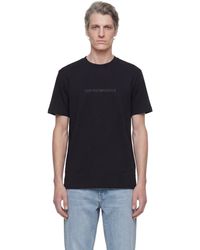 Emporio Armani - Pima-Jersey Logo T-Shirt - Lyst