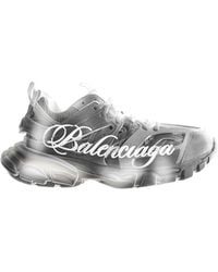 Balenciaga - Track Stencil Logo Sneakers - Lyst