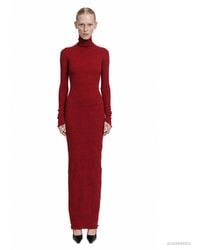 Marc Le Bihan - Turtleneck Nylon Silk Long Dress - Lyst