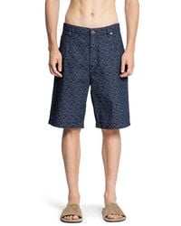 Fendi - Ff Jacquard Denim 5 Pocket Shorts - Lyst
