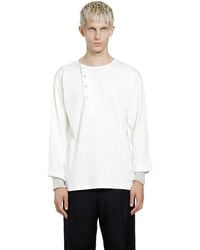 TAIGA TAKAHASHI - Lot 618 Side Henry Neck T-Shirt - Lyst