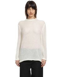 TOTEME - Long Open Weave Knit Sweater - Lyst
