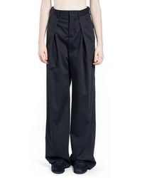 Ann Demeulemeester - Nouk Wide Leg Pleated Trousers - Lyst