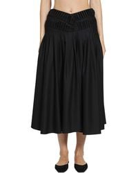 PAULINE DUJANCOURT - Georgina Wool Pleated Skirt - Lyst