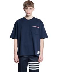 Thom Browne - Milano Cotton Oevrsized Pocket T-Shirt - Lyst