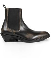 Ann Demeulemeester - Caru Leather Chelsea Boots - Lyst