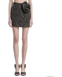 Magda Butrym - Flower-Detail Mini Skirt - Lyst