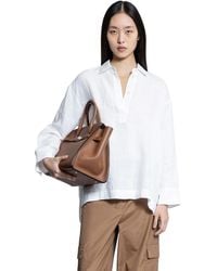Max Mara - Varese Linen Canvas Polo Shirt - Lyst