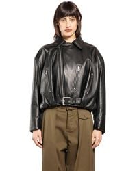 Loewe - Lambskin Biker Jacket - Lyst