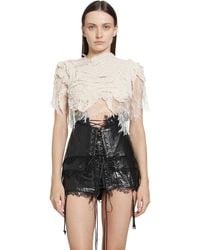 DREAMING ELI - The Lady-In-Waiting Cropped T-Shirt - Lyst