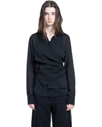 Ann Demeulemeester - Alba Asymmetric Wrap Shirt - Lyst
