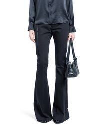 Ann Demeulemeester Kel Lace-Up Bootcut Trousers in Black | Lyst UK