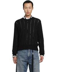 Ann Demeulemeester - Rikki Brushed Rib Crewneck Sweater - Lyst