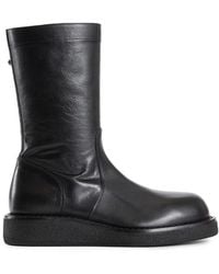 Ann Demeulemeester - Kasi Leather Ankle Boots - Lyst