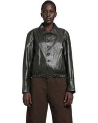 Lemaire - Soft Leather Blouson Jacket - Lyst