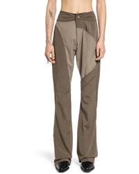 Yehuafan - Splied Wool Silk Trousers - Lyst