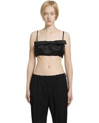 Givenchy - Cropped Top With Bow - Lyst