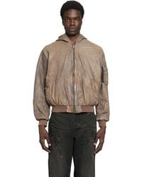 ALEXANDER DIGENOVA - Leather Bomber Jacket - Lyst