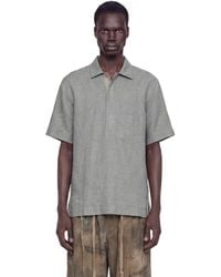 Ziggy Chen - Spread Collar T-Shirt - Lyst