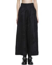 YA YI - Floral Jacquard Corset Pants - Lyst