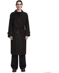 Ssstein - Oversized Peak Lapel Chester Coat - Lyst