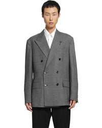 Lardini - Prince Of Wales Double-Breasted Blazer - Lyst