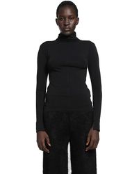 Thom Krom - Stretch Cotton Modal Turtleneck Top - Lyst