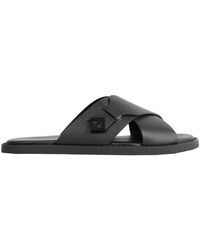 Fendi - Squared Ff Slides - Lyst