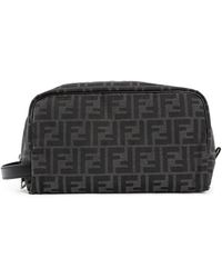 Fendi - Ff Fabric Toiletry Jacquard Case - Lyst