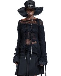 Ann Demeulemeester - Cilia Off-Shoulder Sweater - Lyst