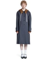 Miu Miu - Single-Breasted Kid Mohair And Technical Pongé Coat - Lyst