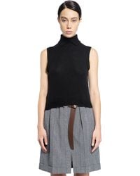 Prada - Cashmere Turtleneck Vest - Lyst