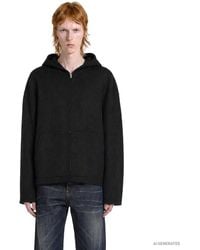 Acne Studios - Hooded Cashmere Jacket - Lyst