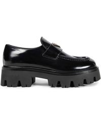 Prada - Calf Leather Loafers - Lyst