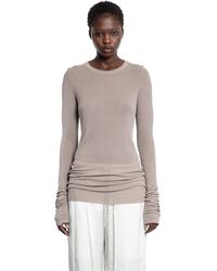Rick Owens - Maglia A Maniche Lunghe Hollywood Rib - Lyst