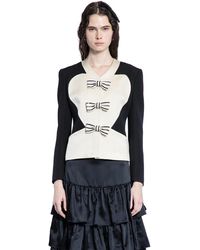 ジャケット VALENTINO GARAVANI 7B3CE3Y01CF Jackets Crepe Couture jacket Crepe Couture Jacket for Woman in Ivory | Valentino US