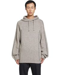 Giorgio Armani - Alpaca Wool Knit Hoodie - Lyst