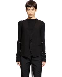 Ann Demeulemeester - Charlotte Classic Waistcoat - Lyst