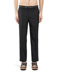 Gucci - Wool Straight Leg Pants - Lyst