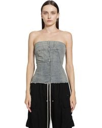 Rick Owens - Tower Splintered Bustier Top - Lyst