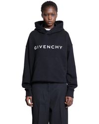 Givenchy - Archetype Cropped Logo Hoodie - Lyst