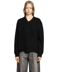 6397 - Angled Rib V-Neck - Lyst