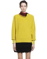 Loewe - Wool Zip-Up Sweater - Lyst