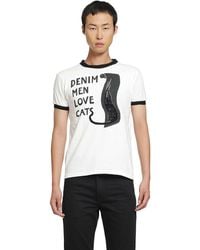 Kapital - Denim Love Cats Ringer T - Lyst