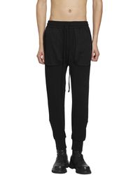 Thom Krom - Spliced Cotton Sweatpants - Lyst