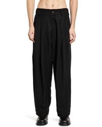 Ziggy Chen - Drop-Crotched Wide Leg Trousers - Lyst