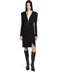 Versace - Dress With Decorative Draping - Lyst