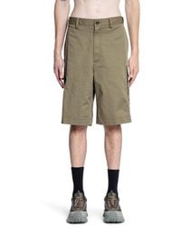 Moncler - Cotton Gabardine Cargo Shorts - Lyst